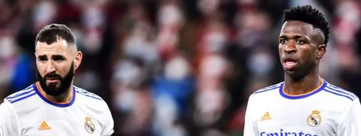 Vinicius y Benzema condicionan en dos semanas el futuro del atacante más criticado en Madrid