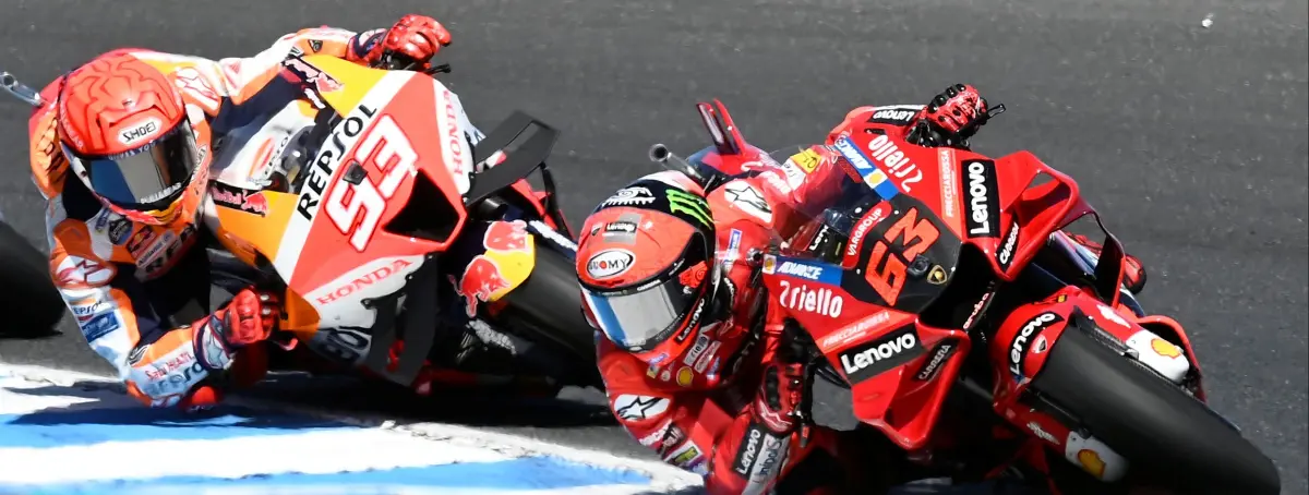 Empeora la situación de Honda y preocupa Marc Márquez: Bagnaia y Ducati están en otra galaxia