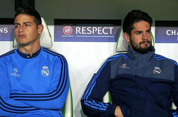 Caída en picado de James Rodríguez e Isco: de triunfar en Madrid a liderar el equipo que nadie desea