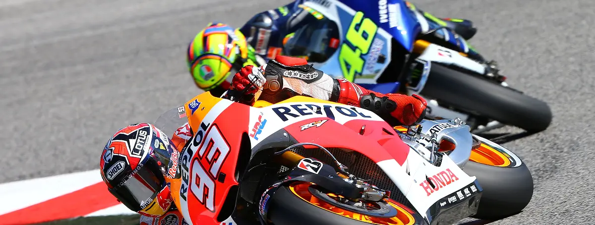 Marc Márquez y la vía que aterroriza a Bagnaia… cuando Valentino Rossi le hace el peor feo al 93