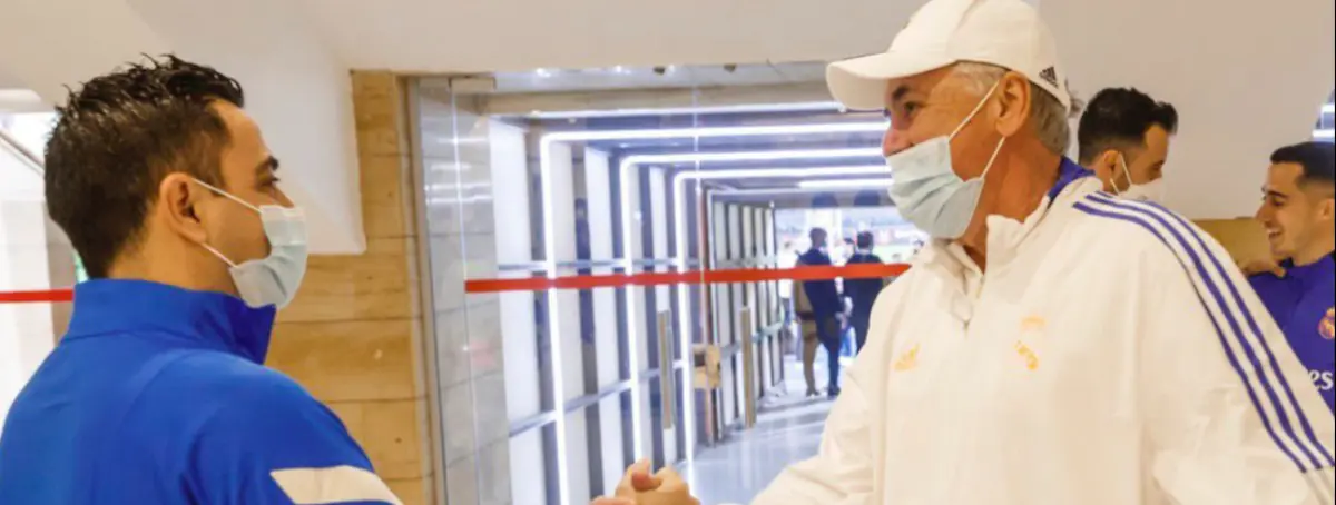 Intercambio para la 23/24 entre Xavi y Ancelotti que es deseado por el Camp Nou y el Bernabéu