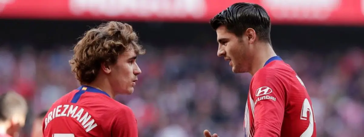 Griezmann y Morata celebran el empuje de Unai Emery para cerrar el fichaje galáctico en Madrid