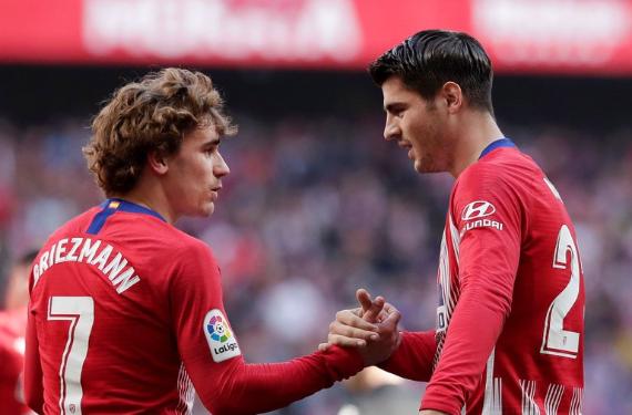 Griezmann y Morata celebran el empuje de Unai Emery para cerrar el fichaje galáctico en Madrid