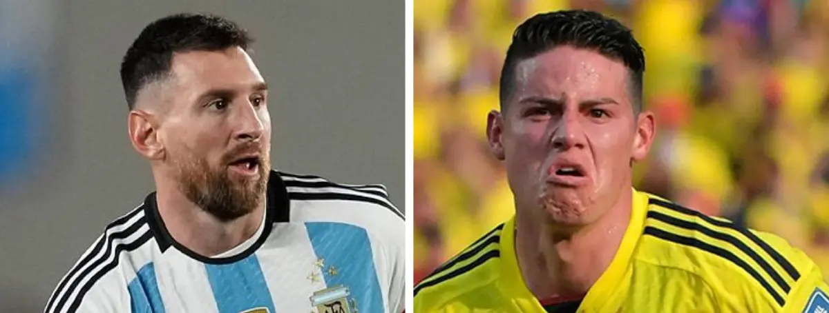 Scaloni duda con Leo Messi, las lesiones no frenan a la campeona: James Rodríguez contra Caicedo