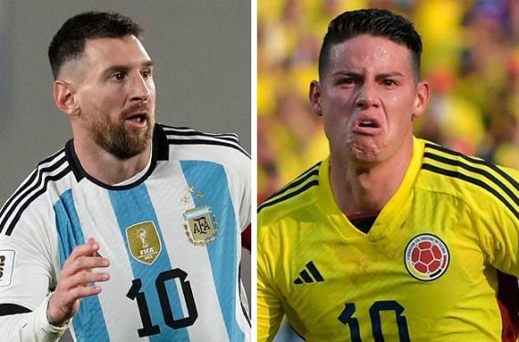 Scaloni duda con Leo Messi, las lesiones no frenan a la campeona: James Rodríguez contra Caicedo