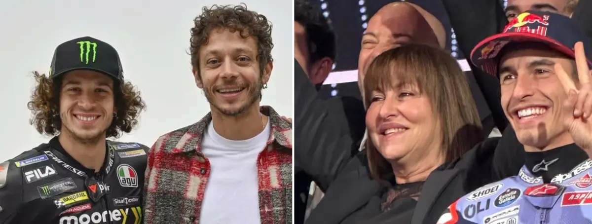 Gresini asusta y avisa con Márquez y la novedad de su moto y Valentino Rossi replica, mismo objetivo