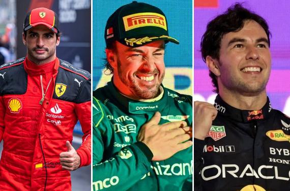 Triple sorpresón en F1: después de Pérez; Alonso, Sainz y Leclerc, sin asiento más allá de 2024