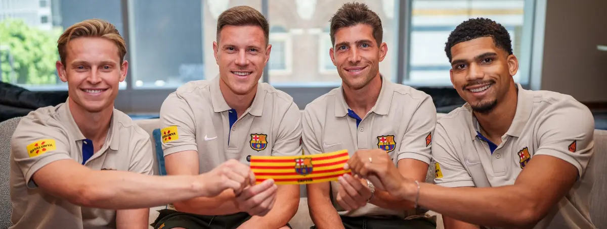 Araujo y De Jong ríen y Laporta abre el cava, la salvación del Barça: hay comprador con el galáctico