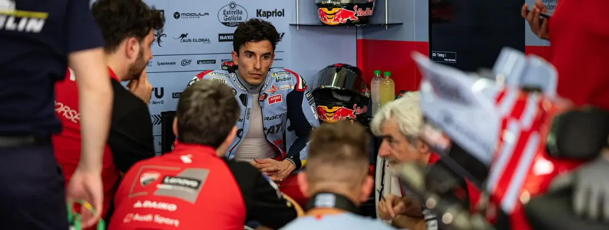 Bagnaia recibe una mejora que asusta, Gresini responde con el secreto de Márquez y Rossi se estrella