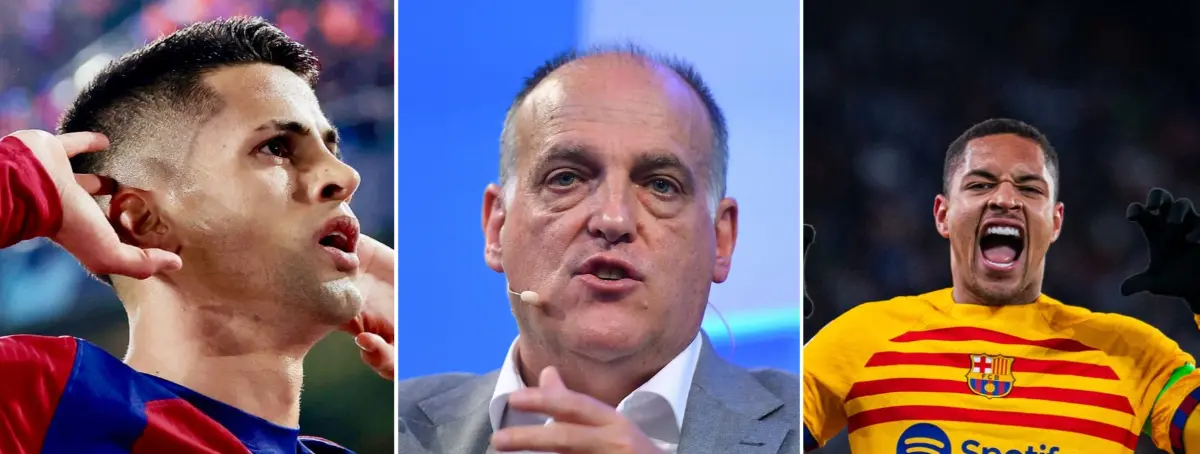 Tebas hace añicos los sueños del Barça con Cancelo y Vitor Roque y premia al Real Madrid con 727M