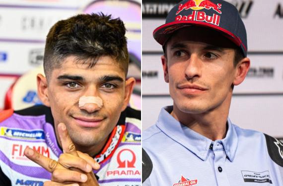 Un detalle imperceptible puede tumbar a Marc Márquez y Jorge Martín siembra la sospecha en Ducati