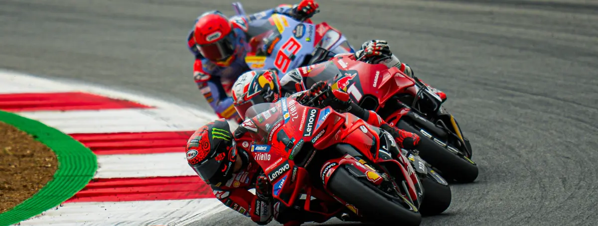 Márquez reacciona, impulso clave con Viñales de fondo y Bagnaia se revuelve, ataque feroz a Ducati