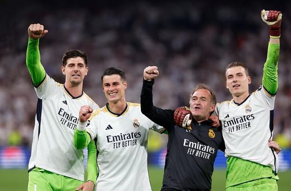 Ancelotti definirá una venta del Real Madrid en la final de Champions con Lunin y Courtois en el ajo