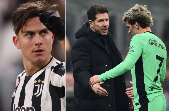 Simeone y Griezmann seducen a Dybala: el 10 y uno de estos dos 9, mejor que Lewandowski y Bellingham