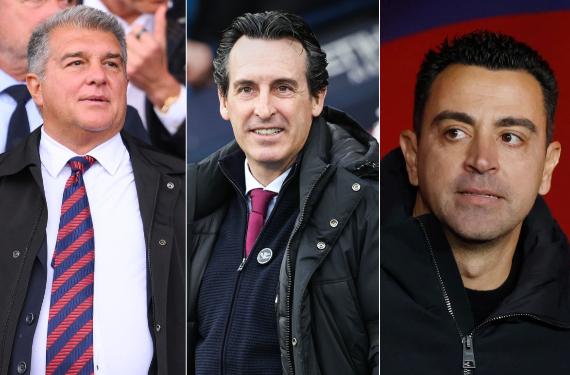 Emery ayudaría más al Barça que Nike: Laporta pasa de la pizarra de Xavi, venta triste y desesperada