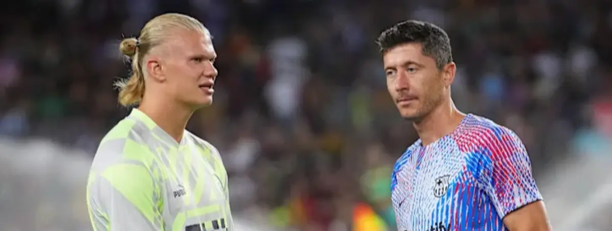 No es Haaland, pero ha llamado a Deco para ofrecerse como el sustituto de Lewandowski