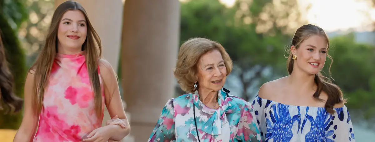 Leonor y su hermana ignoran a su abuela, la reina Sofía, en Zarzuela