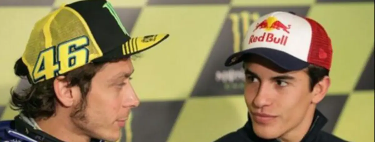 Pedro Acosta se moja y sorprende a todos con su elección entre Márquez y Rossi