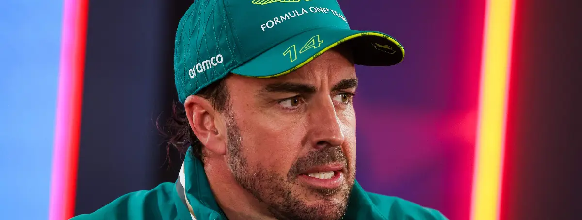 ¿Otra mala suerte para Alonso? El Aston Martin falla y su cara lo dice todo