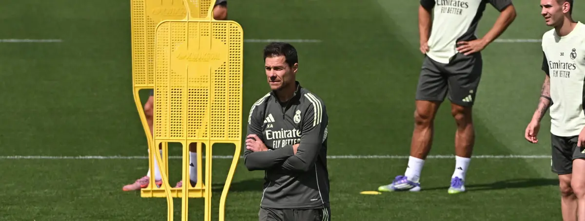 Xabi Alonso le pide que se vaya del entreno después de protagonizar un altercado