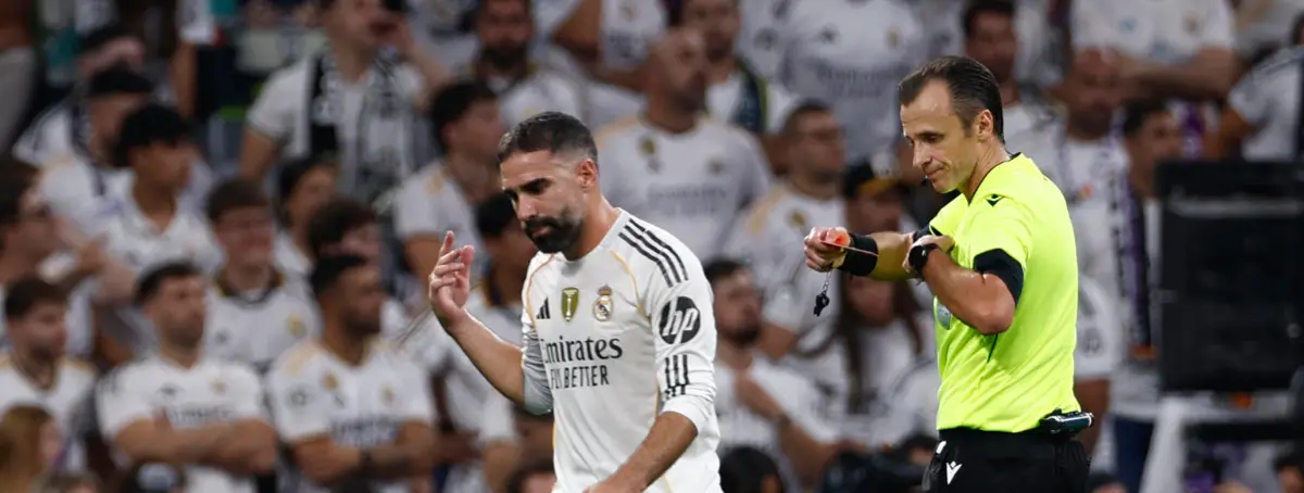 Dani Carvajal fue uno de los que lo calmó, Militão también intervino, si no lo agarran acaba en pelea