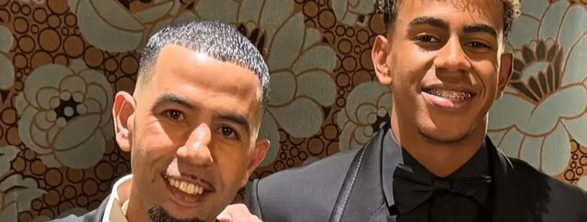 El padre de Lamine Yamal la lía en la gala del Balón de Oro y Laporta se cabrea