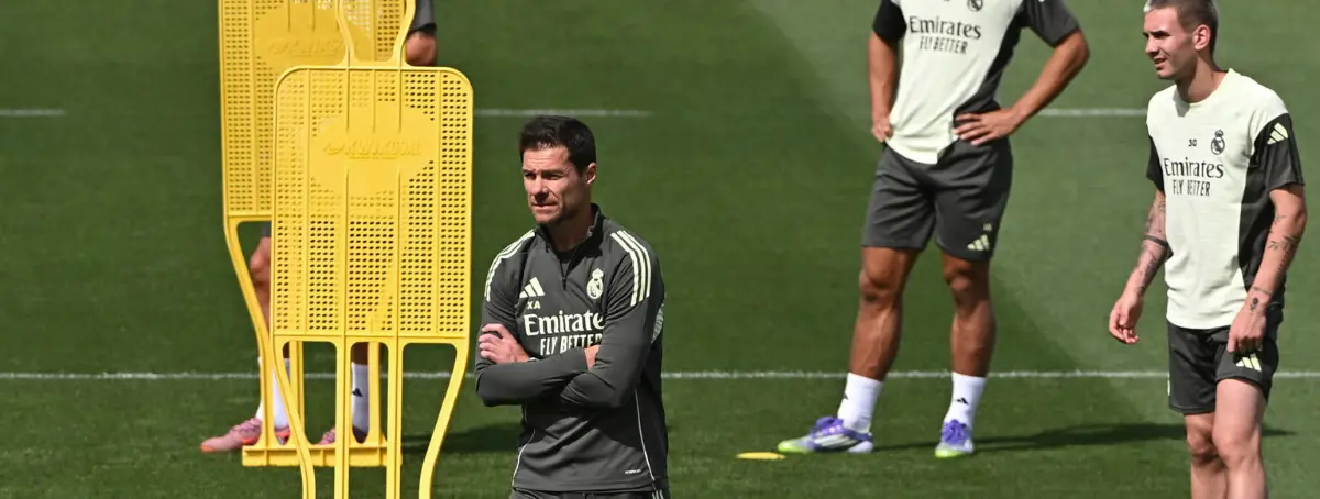 Xabi Alonso lo manda para casa, no termina el entrenamiento, no le pasará ni una más