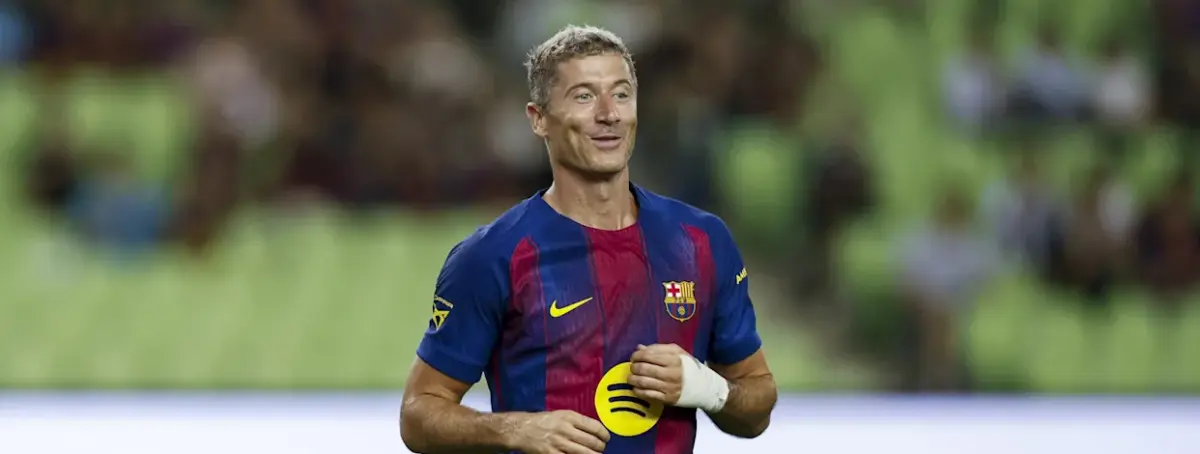 Robert Lewandowski ha pedido pasar por delante de Ferran en Champions League