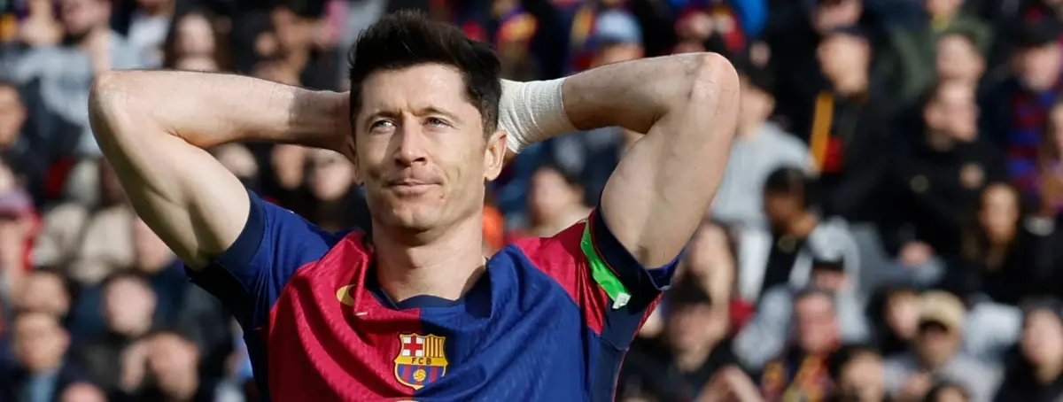 Lewandowski, no celebró el gol de Ferran Torres o es titular, contra el Sevilla, o habrá lío