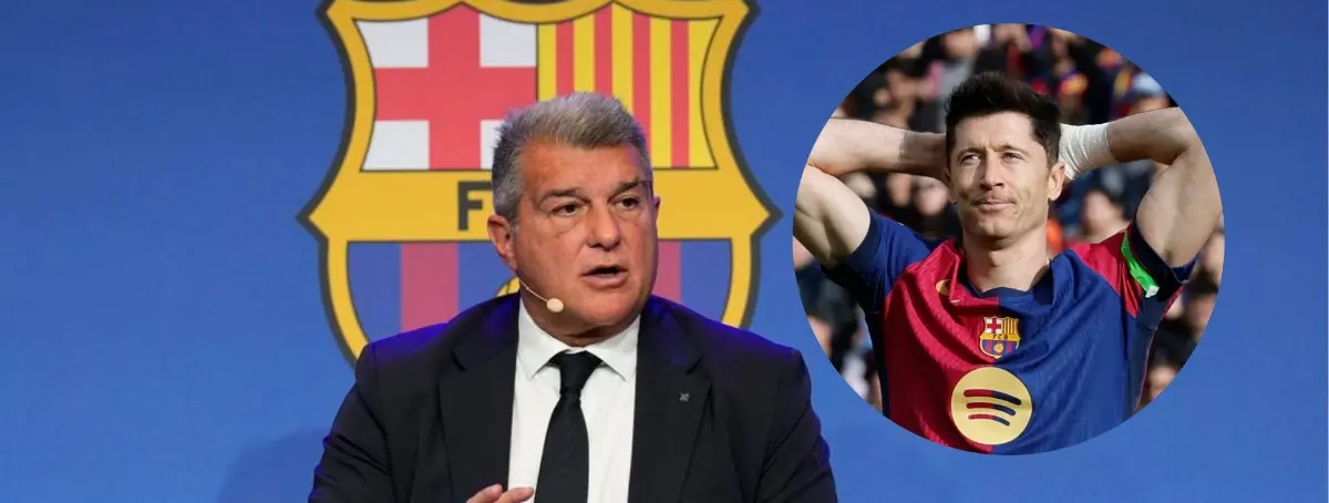 Decisión tomada con Lewandowski: se va y Laporta ya tiene cerrado su sucesor