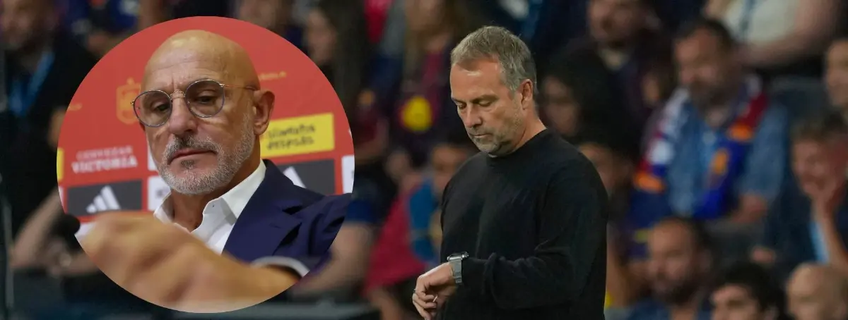 Hansi Flick amenaza al vestuario por culpa de Luis de la Fuente: el siguiente no vuelve a jugar