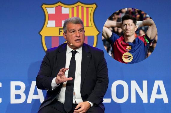 Decisión tomada con Lewandowski: se va y Laporta ya tiene cerrado su sucesor