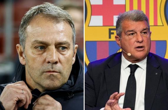 Joan Laporta le pone una condición a Hansi Flick si quiere seguir en el Barça