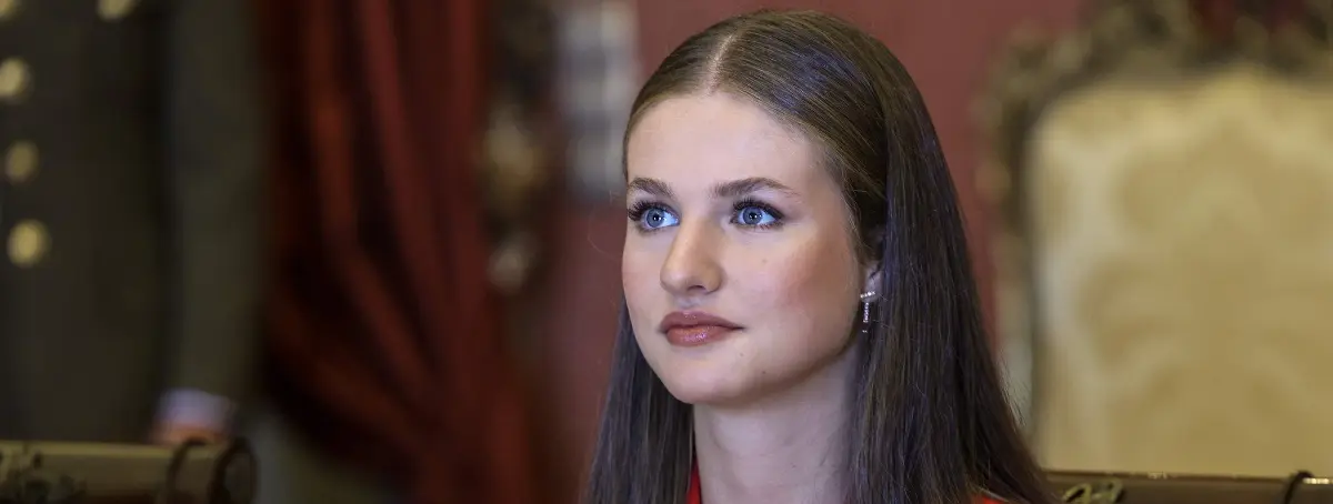 Leonor pronunció unas palabras en los postres que emocionaron al abuelo