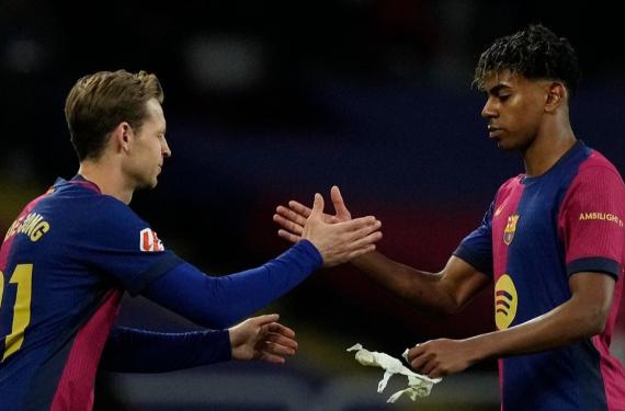 Lamine Yamal y Frenkie de Jong saben que juega porque no hay nadie mejor, pero el Barça juega con diez
