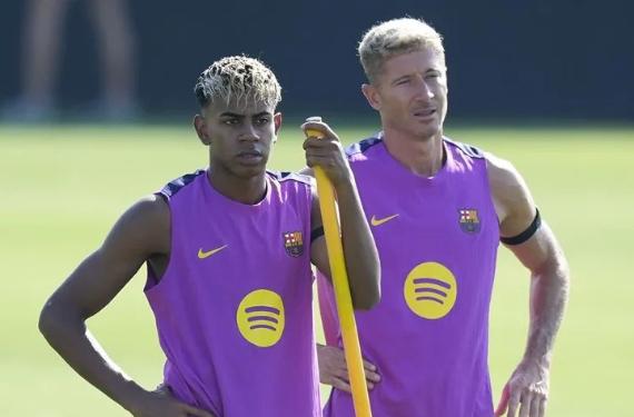 Lewandowski, y no es el único, molesto por la vida que lleva Lamine Yamal fuera del Barça
