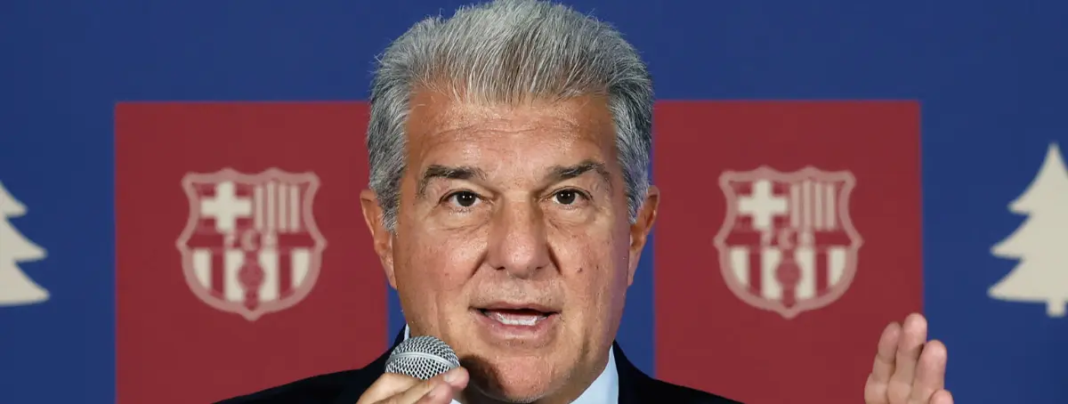 Joan Laporta, muy enfadado después del partido contra el Eintracht de Frankfurt