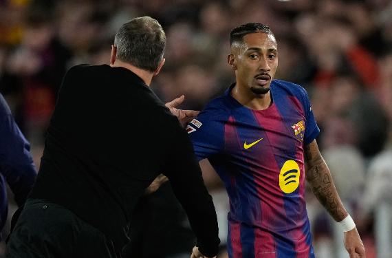 Flick, imagen desconcertante con Raphinha que preocupa, y mucho, en el Barça