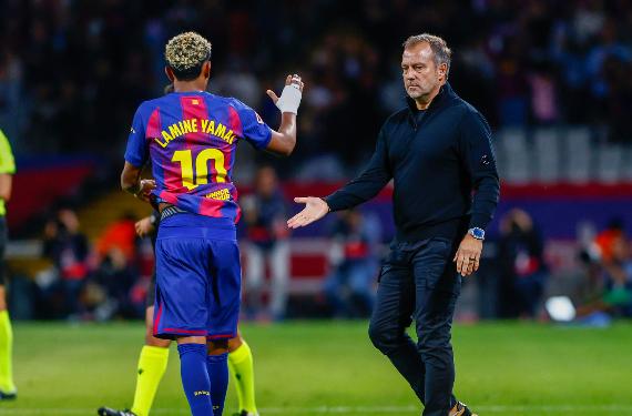 Flick le pegó una bronca tremenda a Lamine Yamal