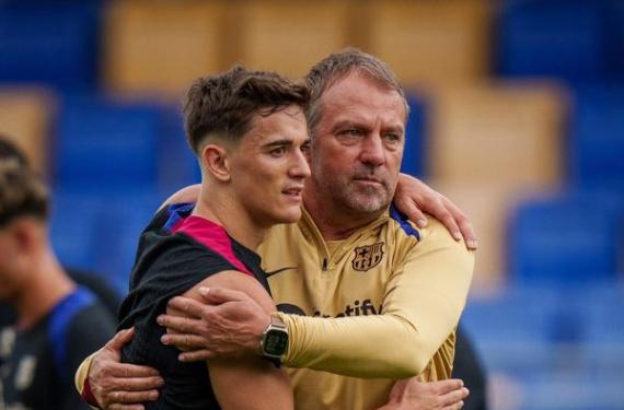 Hansi Flick manda un mensaje de calma con la recuperación de Gavi: "Vamos a cuidarlo"