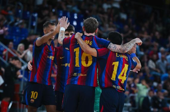 El Barça de fútbol sala se desata en el Palau: goleada al Peñíscola con exhibición de Pito (6-1)